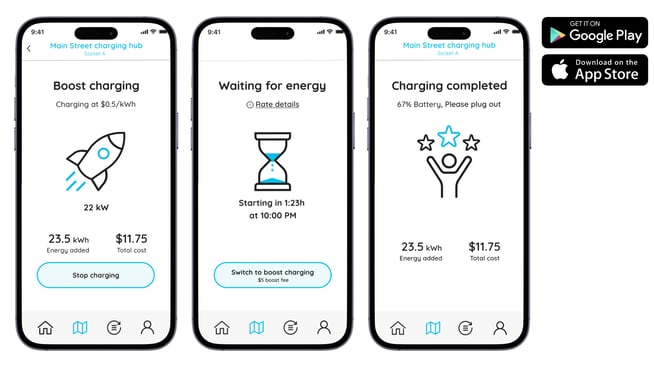 condo ev charging app