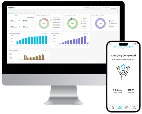 EV charging software dashboard app condo